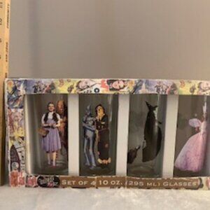 The Wizard of Oz Glasses, Set of 4-10 oz. each